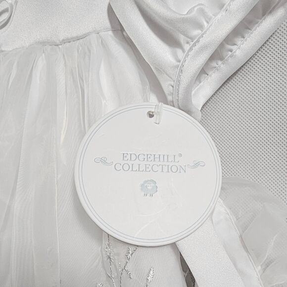 Edgehill Collection White Christening Baptism Infant Gown 6-9 months - Picture 11 of 15